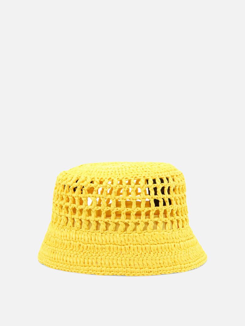Vietti Prada Cappello da pescatore in rafia Offerte
