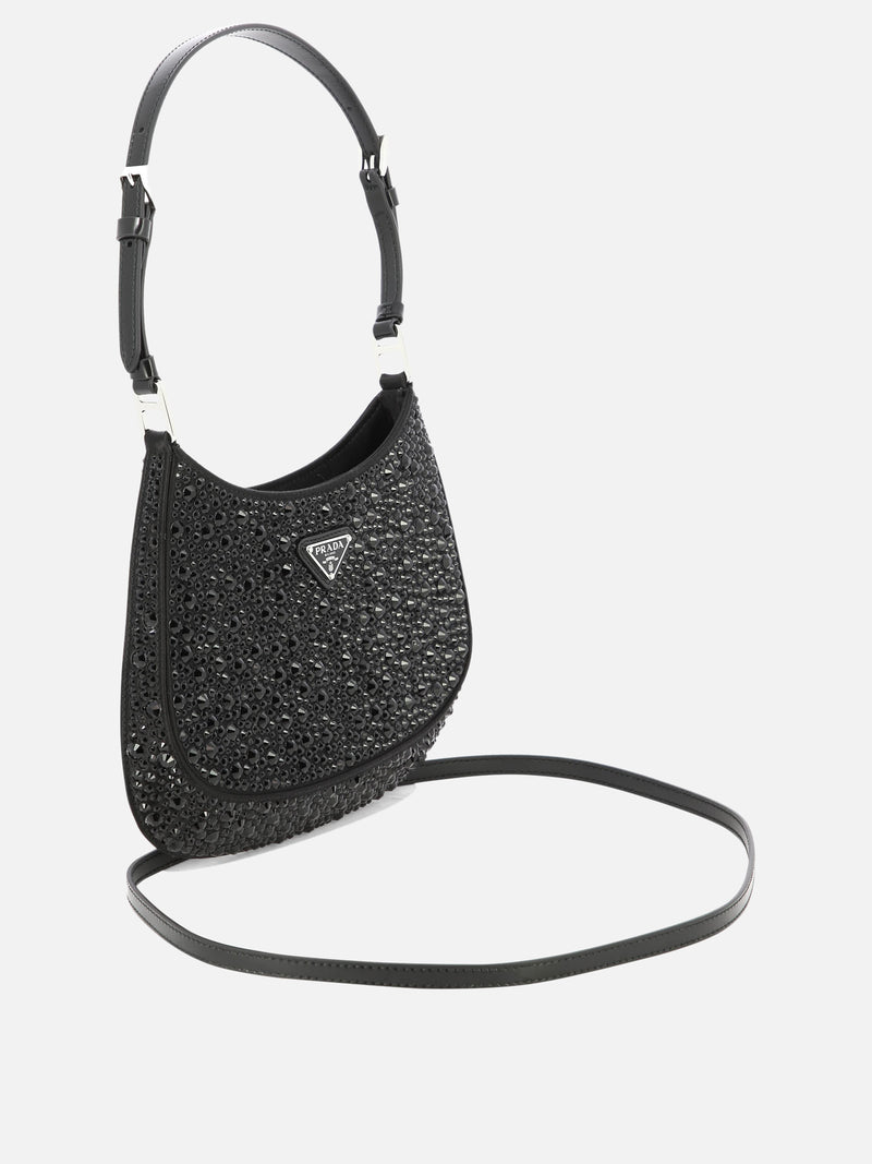 Vietti Prada Borsa "Prada Cleo" in raso con cristalli Promozione