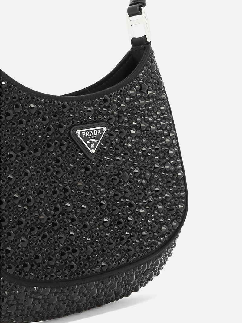 Vietti Prada Borsa "Prada Cleo" in raso con cristalli Promozione