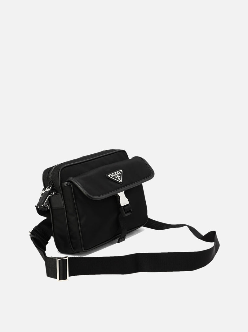 Vietti Prada Borsa a tracolla in Re-Nylon e Saffiano Offerta San Valentino